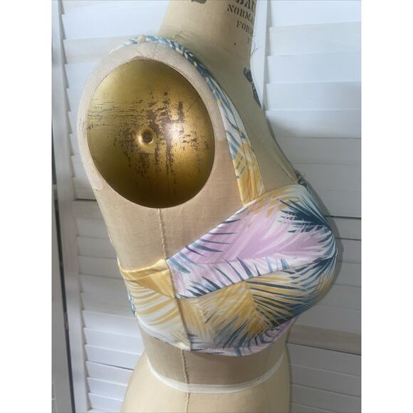 Set Of 2 Shade & Shore Lined Underwire Demi Bikini Bra Tops Push Up 36 DD - Picture 6 of 15